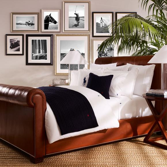 Ralph Lauren Home Polo Player Fitted Sheet White king size 150/200cm White