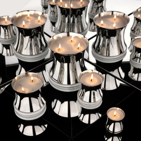 Tom Dixon Eclectic Royalty Candle large candle Nickel