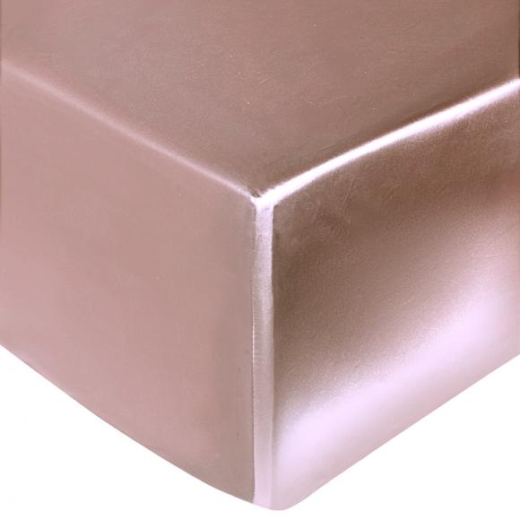 Gingerlily Plain Vintage Pink Mulberry Silk Fitted Sheet King Size Fitted Sheet Vintage Pink