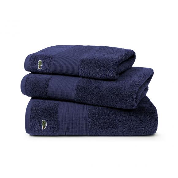 Lacoste L Le Croco Towel Marine Guest Towel Marine