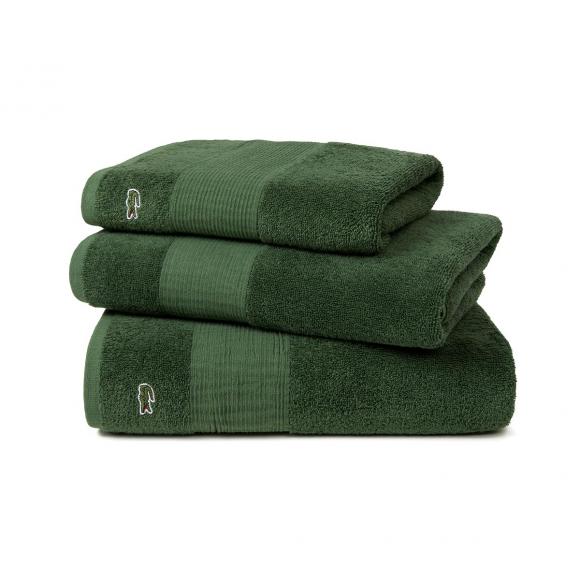 Lacoste L Le Croco Towel Vert Wash Mitt Vert