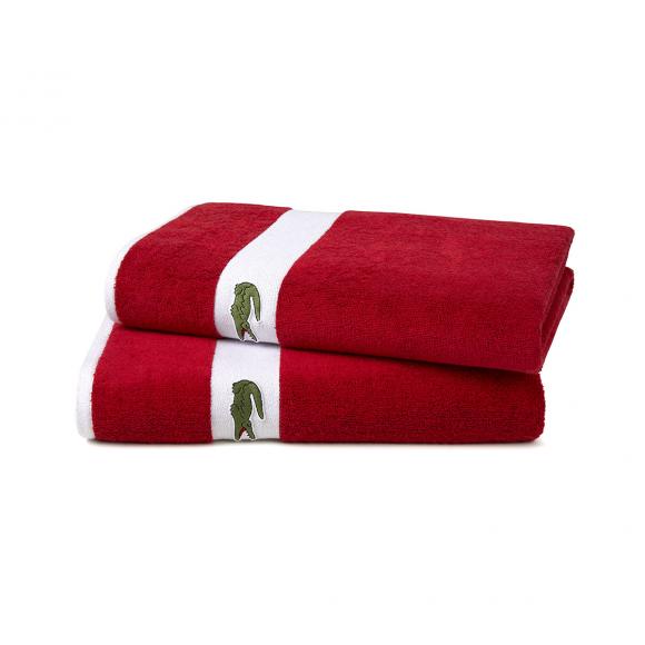 Lacoste L Casual Towel Rouge Shower Towel Rouge