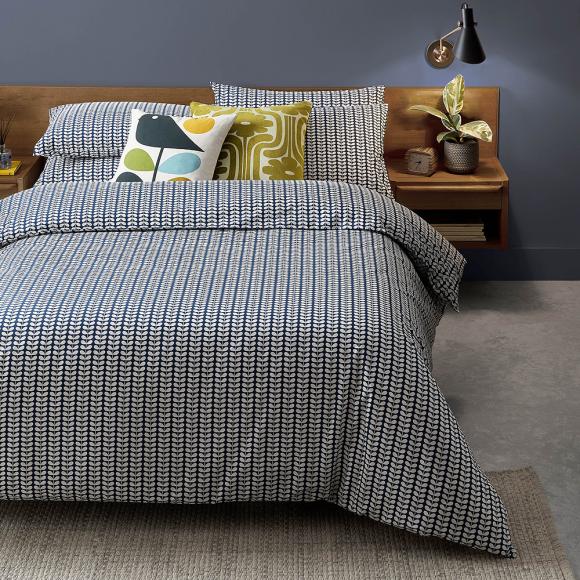 Orla Kiely Tiny Stem Whale Bedlinen double duvet cover Whale