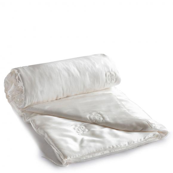 Gingerlily Silk Filled & Silk Covered Summer Duvet King Size Duvet 225cm X 220cm White