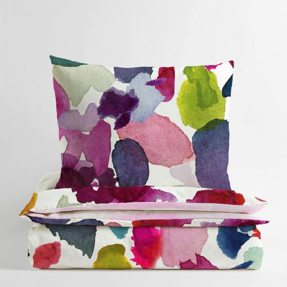 Bluebellgray Abstract King Size Duvet Cover Set (with 2 pillowcases) Multi