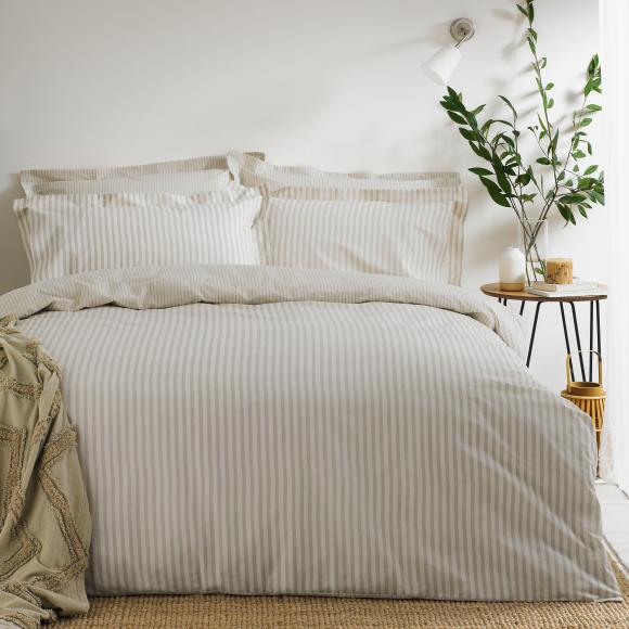 Yard Hebden Natural Duvet Cover Set double duvet cover set (with 2 pillowcases) Natural