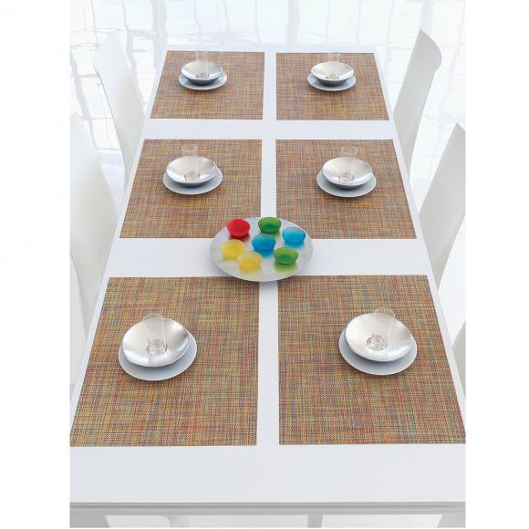 Chilewich Mini Basket Weave Rectangular Placemat place mat 36/48cm confetti