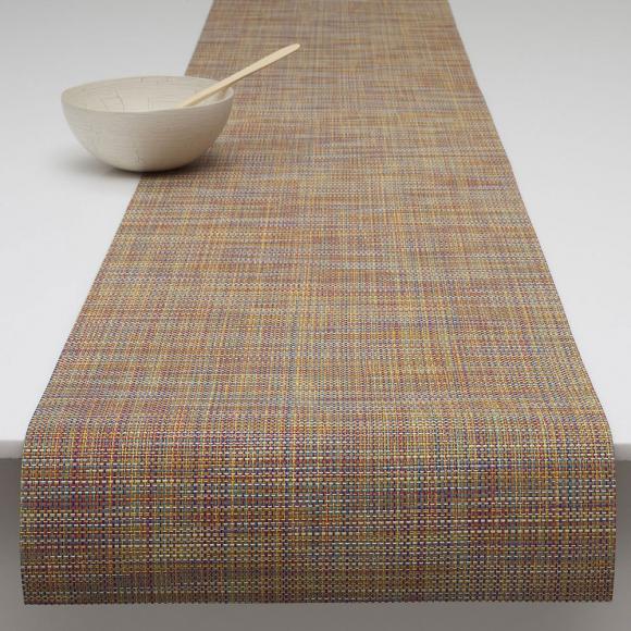 Chilewich Mini Basket Weave Runner runner 38/183cm dark walnut