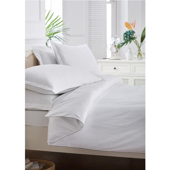 Peter Reed Sea Island Cotton Fitted Sheet double fitted sheet 135cm x 190cm x 25cm White