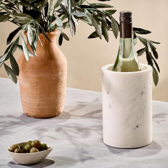 Nkuku Duru Marble Wine Cooler DC4001 wine cooler White