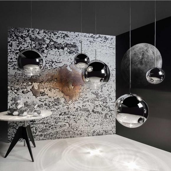 Tom Dixon Mirror Ball Chrome LED pendant 50cm diameter pendant MBB50A-PEUM3 chrome