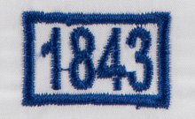 blue dark 1843 colour swatch image