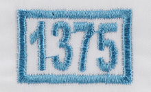 blue mid air force 1375 colour swatch image