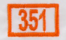 orange 351 colour swatch image