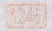 peach very pale 1246 colour swatch image