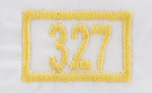 yellow pale 327 colour swatch image