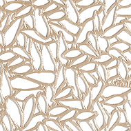 Chilewich Petal Placemat Champagne table mat  38cm diameter approx champagne