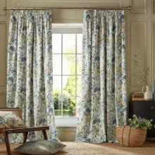 Voyage Country Hedgerow SKY Ready Made Curtains