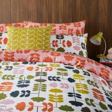 Orla Kiely Cut Stem Multi Paprika Bedlinen