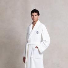 Ralph Lauren Home Langdon Shawl Collar Robe White