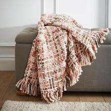 Laura Ashley Otis Blush Throw