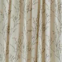 Laura Ashley Pussy Willow Off White / Dove Grey Pencil Pleated Curtains