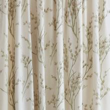 Laura Ashley Pussy Willow Off White / Hedgerow  Thermal Lined Door Curtain
