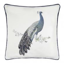Laura Ashley Peacock Midnight Beaded Cushion