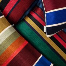 Paul Smith Embroidered Signature Stripe Bolster Cushion 96 multi