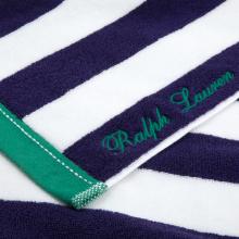 Ralph Lauren Home Hudsen Purple / White Beach Towel