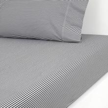 Ralph Lauren Home Shirting Stripe Fitted Sheet Black and White