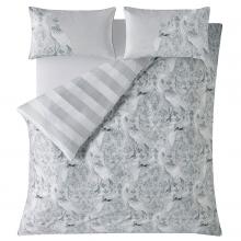 Laura Ashley Tregaron Silver Duvet Cover Set