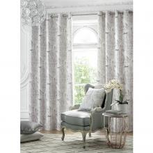 Laura Ashley Tregaron Silver Lined Curtains