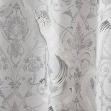 Laura Ashley Tregaron Silver Eyelet Curtains