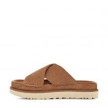 UGG Goldenstar Cross Slide Chestnut