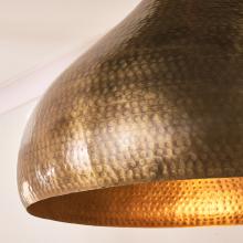 Nkuku Quinn - Large Hammered Metal Pendant 