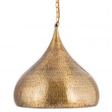 Nkuku Quinn - Large Hammered Metal Pendant 