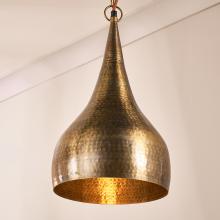 Nkuku Quinn - Small Hammered Metal Pendant 