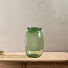 Nkuku Vanita Glass Vase - Tall - Green 