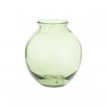 Nkuku Vanita Glass Vase - Wide - Green 