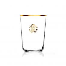 Roberto Cavalli Monogramma Gold Highball Glass