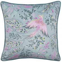 Sara Miller Bird of Paradise Dusky Blue Cushion