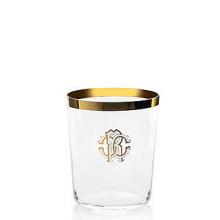Roberto Cavalli New Monogram Gold Old Fashioned Glass