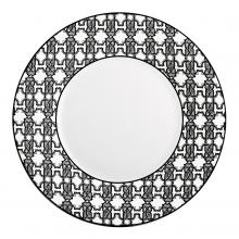 Roberto Cavalli Monogram Black Plates