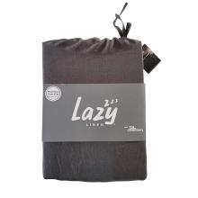 Lazy Linen Lazy Linen Fitted Sheet Charcoal