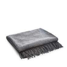 Avoca Maghery Slate Grey Tweed Blanket Throw