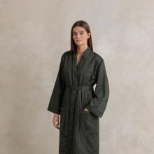 Ralph Lauren Home Doncaster Kimono Robe Dark Green 