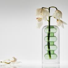 Tom Dixon Bump Vase Tall Green 