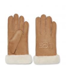 UGG Sheepskin Embroidered Glove Chestnut