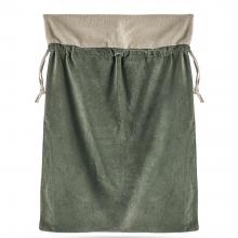 Nkuku Karru -  Cotton Velvet Sack -  Forest Green